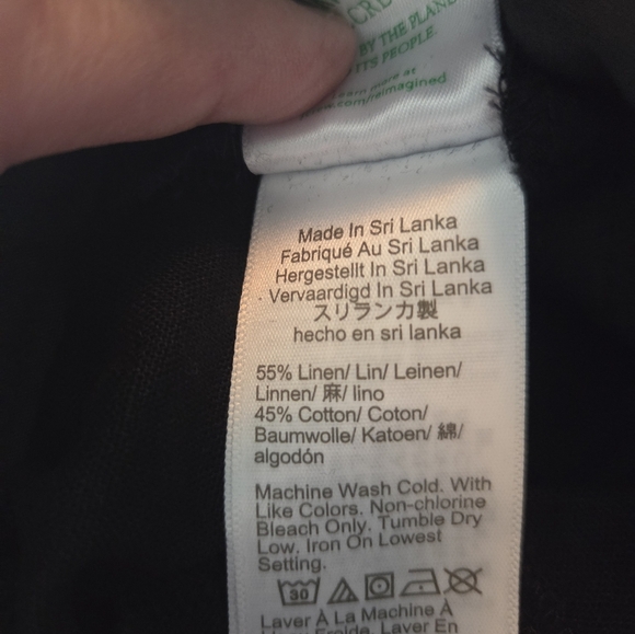 J.Crew Black Linen Dress Pants 2P Petite Fit - Picture 8 of 8